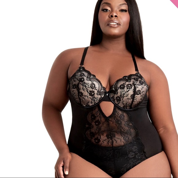 Ashley Stewart Other - Women Plus Size Black Lace Lingerie Bodysuit Size 3X